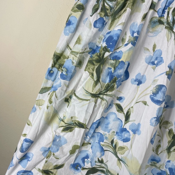 Abercrombie & Fitch Floral Cotton Poplin Midi Skirt Size Medium - Picture 6 of 6